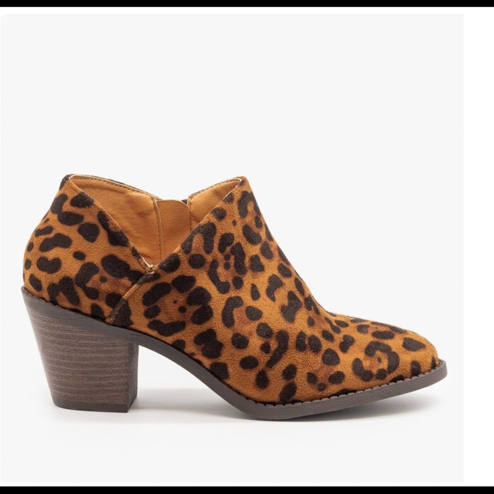 Cheetah Print ankle boot